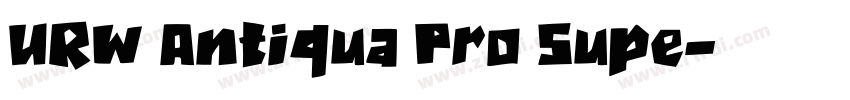 URW Antiqua Pro Supe字体转换